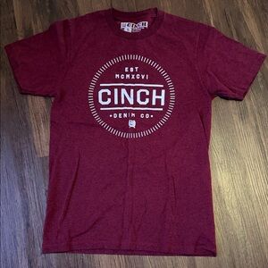 Cinch Men's Burgundy Graphic Tee